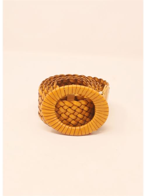 Ochre leather belt Laboratorio Capri | 071OCRA